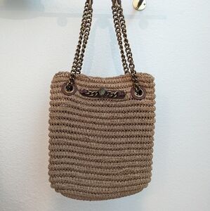Kurt Geiger raffia bag